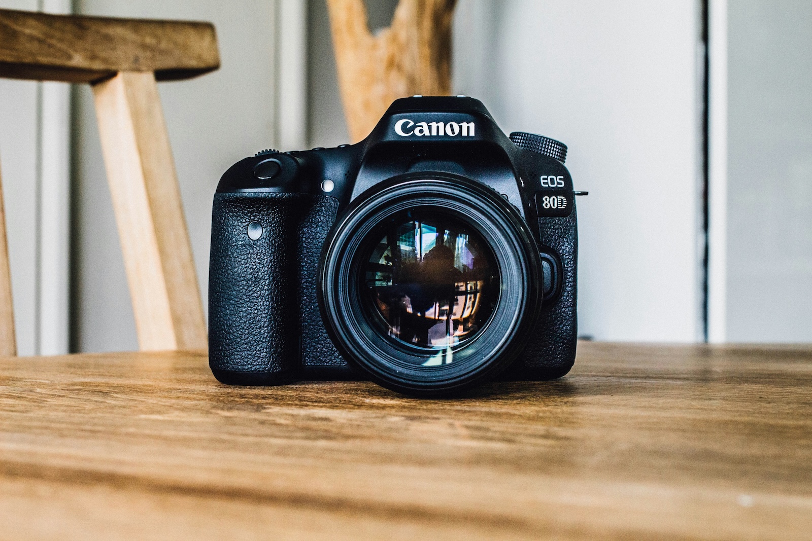 camera on table